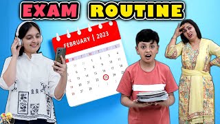 EXAM ROUTINE  Exam Preparation Study Tips Exam Stress  Aayu and Pihu Show [upl. by Marras159]