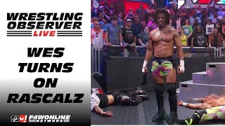 Wes Lees stunning betrayal of The Rascalz  WWE NXT  Wrestling Observer Live [upl. by Ivah176]