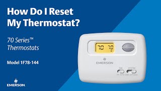 70 Series  1F78144  How Do I Reset My Thermostat [upl. by Specht]