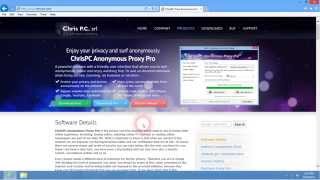 ChrisPC Anonymous Proxy Pro  Enjoy your privacy and surf anonymously  Unblock HULU Netflix [upl. by Laon]