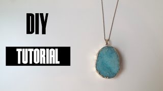 Druzy Agaat Ketting Met Ballchain [upl. by Marl]