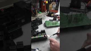 Cleaning up corroded battery connection terminal on a dodge ram cummins fuse box Shorts [upl. by Lunette]