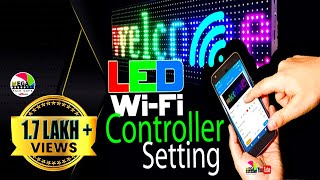 LED WiFi  LED Art App mobile phone programming  Huidu WiFi Controller  RGB P10  P 6 P3  P2 [upl. by Adnorahs]