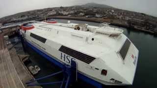 HSS Stena Line ferry Explorer Holyhead to Ireland UAV FPV [upl. by Grosvenor]