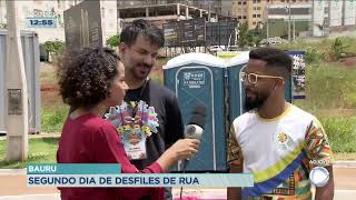 Chuva prejudica primeiro dia de desfile de carnaval em Bauru [upl. by Vassaux]