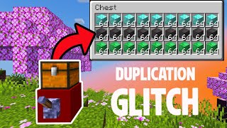 Minecraft 121 EASY Duplication Glitch ANY Item [upl. by Ferdie657]