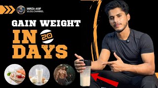 HOME MADE MASS GAINER 💪 gain weight in 20 days 📝❤️ mirza Asif 05 [upl. by Ressler]