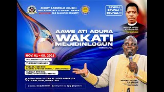 18 HOURS FASTING amp PRAYER  3 NOVEMBER 2023  PROPHET TA JEGEDE  CAC AGO ADURA [upl. by Nnelg]