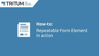 Howto Repeatable Form element in action [upl. by Berthe305]