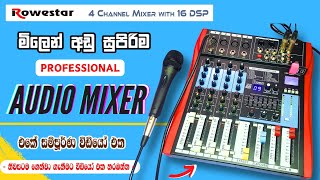 Rowestar Professional Audio Mixer  4 Channel Mixer Unboxing amp Full Review In 2024  Effect Mixer [upl. by Renato]