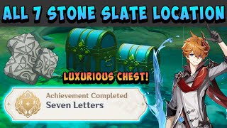 UNLOCKING AMENOMA KAGEUCHI GUIDE 4 Stone Slate Locations amp Jinren Island Quest  Genshin Impact [upl. by Lemmor226]