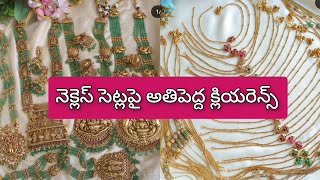 OFFER OFFER on Necklace Sets  1 Gram Gold Necklace Sets  Biggest Clearance Sale [upl. by Welch]