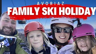 Family Skiing holiday in Avoriaz  4k  Advice amp Tips when taking young children 6amp8 [upl. by Cousin68]