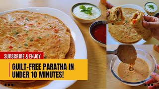 Less than 10Mins  Healthy Weight Loss Paratha Liquid Dough Faiza Faraz [upl. by Irep409]