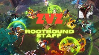 Albion Online I Rootbound Staff I ZvZ I Kamikaze vs UFFUrban FarmingPLANET I EVERYONE [upl. by Relyk]