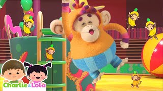 Monkey Dance Party 🐒​  Giggle Wiggle ✨ Dance Party Songs amp Rhymes 💃🏻​🕺🏻 CharlieLola [upl. by Nived326]