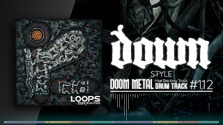 Doom Metal Drum Track  Down Style  120 bpm [upl. by Kearney]