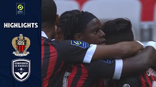 OGC NICE  FC GIRONDINS DE BORDEAUX 4  0  Highlights  OGCN  GdB  20212022 [upl. by Osric]