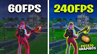 How to Get Potato Graphics in Fortnite Chapter 2 Remix ✅ Ultra Low End Graphics [upl. by Brinn]