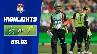 Melbourne Stars v Sydney Thunder  BBL13 [upl. by Pulling]