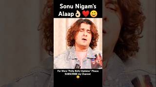 Sonu Nigam Singing ALAAP ❤️👌🏻 sonunigam sonunigamsongs ghajni alaap singing shorts bollywood [upl. by Blinny111]