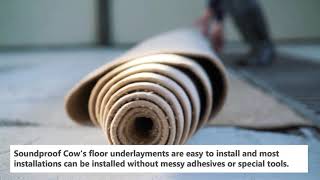 Soundproof Flooring Underlayment [upl. by Hploda]