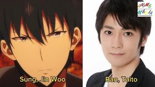 Solo Leveling Japanese Voice Actors and their characters  Seiyuu  Sung Jin Woo [upl. by Akayas]