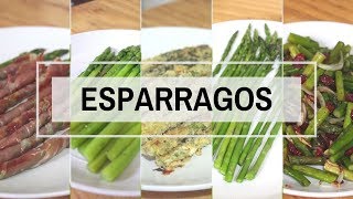 5 FORMAS DE COCINAR ESPARRAGOS  ALE DE NAVA [upl. by Trotter905]