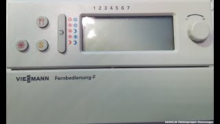 Viessmann FernbedienungF Trimatik 7450 285  Heizungssteuerung Heizungsregler reparieren Reparatur [upl. by Savina116]