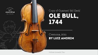 Violin by Luiz Amorim copy of Guarneri del Gesù Ole Bull 1744 [upl. by Oniliuqnart186]