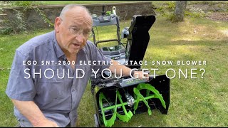 Ego SNT2800 Snow Blower Should You Get One Depends [upl. by Fifi]