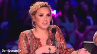 Best Moments of Demi Lovato on The X Factor USA 2013 Auditions 1 [upl. by Ennovi]