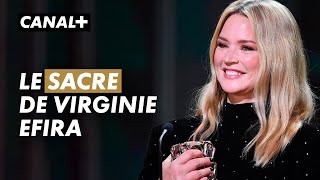 Virginie Efira reçoit le César de la meilleure actrice  CANAL [upl. by Eornom]