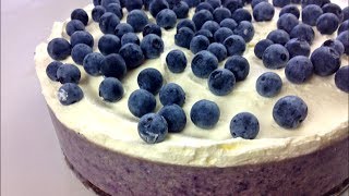 BLUEBERRY CHEESECAKE  No bake [upl. by Renault]