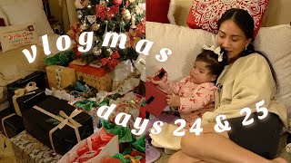 VLOGMAS DAYS 24 amp 25 opening Christmas presents [upl. by Steinke]