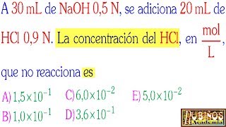 Examen Admisión Universidad Soluciones Químicas de Neutralización AGRARIA Química Solucionario UNALM [upl. by Barthold753]