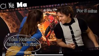 TOM HOLLAND having ‘NO RIZZ’ for 5 minutes [upl. by Osner]