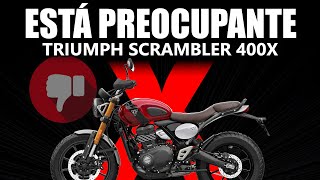 Situações preocupantes ocorrendo na Triumph Scrambler 400X [upl. by Oralle]