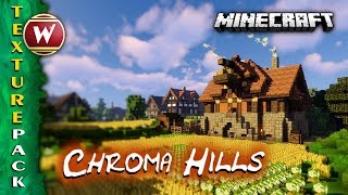 Texture Pack Vorstellung Minecraft 1132  Mit Chroma Hills v2 durch die Mittelalterwelt [upl. by Aivilys]