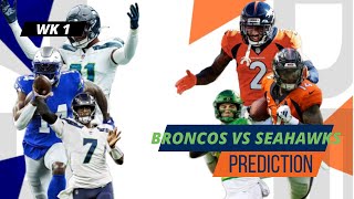 Week 1 Broncos at Seahawks NEW COACH NEW TEAM [upl. by Anilam919]