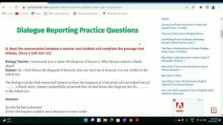 Class 10 English Grammar Reported Speech [upl. by Crissy818]