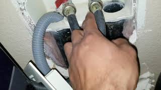 How to replace a watts laundry shut off valve handyman diy tutorial [upl. by Rawden]