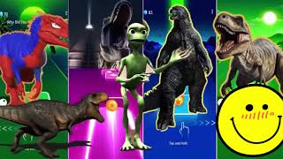 Indoraptor vs Jurassic World vs TRex SpiderMan vs The Good Dinosaur El Chombo  Dame Tu Cosita [upl. by Aniarrol59]