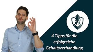 Gehaltserhöhung  4 Tipps für die erfolgreiche Gehaltsverhandlung [upl. by Chura]