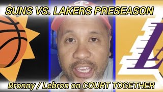 BRONNY JAMES AND LEBRON JAMES  SUNS VS LAKERS  NBA NEWS  NBA HIGHLIGHTS 10624 [upl. by Ceciley]