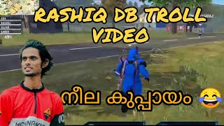 RASHIQ DB ട്രോൾ VIDEO  നീല കുപ്പായം💙 😂 [upl. by Pogue]