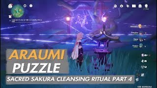 Genshin Impact  Araumi Puzzle  Sacred Sakura Cleansing Ritual  Part 4 [upl. by Gwenette]