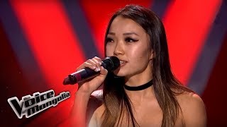 HulanB  quotJust Hold Mequot  Blind Audition  The Voice of Mongolia 2018 [upl. by Hoeve]