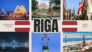 Riga Latvia 4K 🇱🇻 Walking Tour Discovering Hidden Gems  2024 [upl. by Asilad]