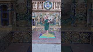 Bailar la SEGUNDA SEVILLANA Plaza de España  Aprende a BAILAR SEVILLANAS  Tutorial de sevillanas [upl. by Revilo]